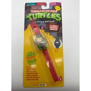 Vintage tmnt 1989 Raphael digital watch new sealed hope teenage mutant ninja
